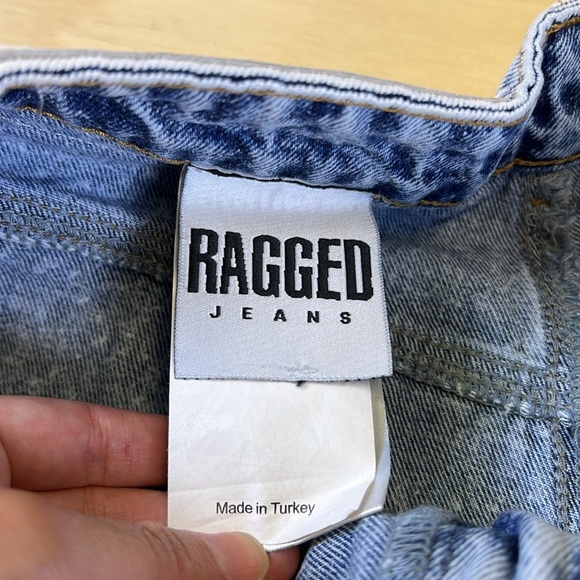 Ragged Women’s Vintage Y2K Acid Wash Blue Denim Jeans - Picture 5 of 14